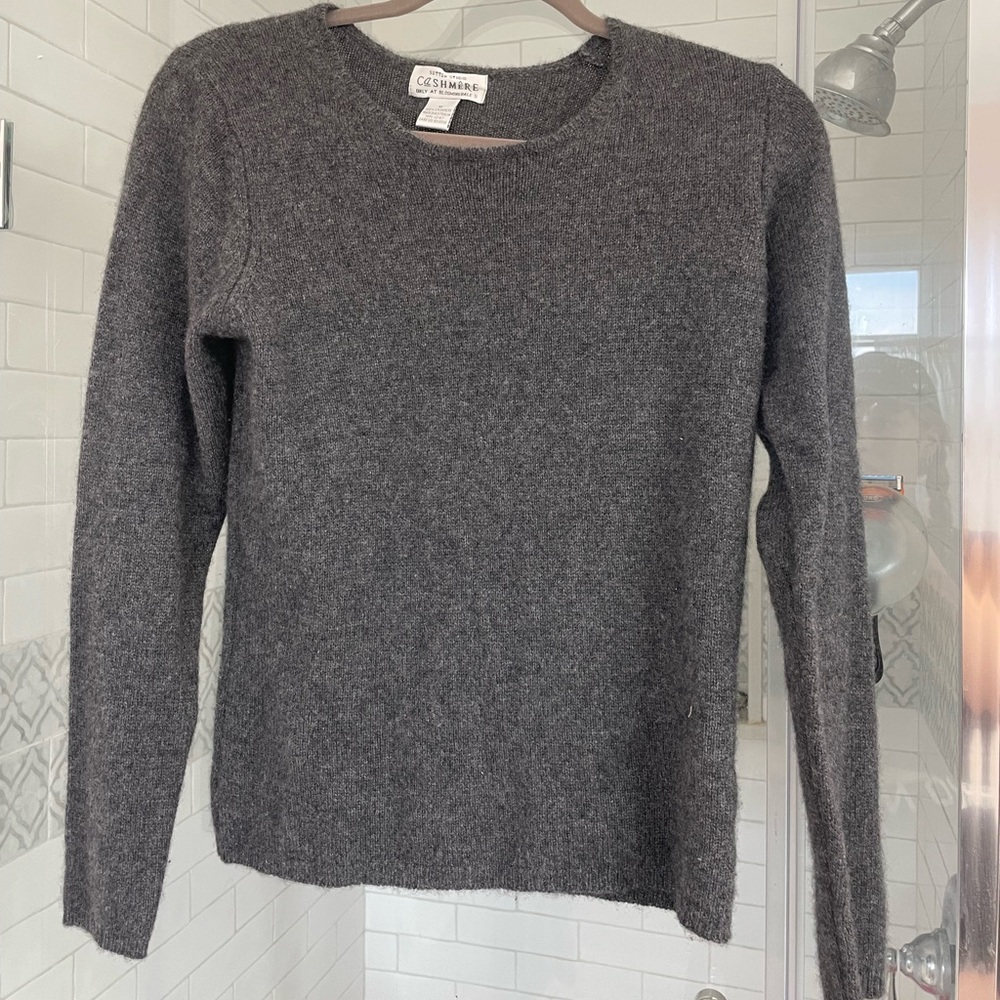 Vintage 1980s grey cashmere sweater